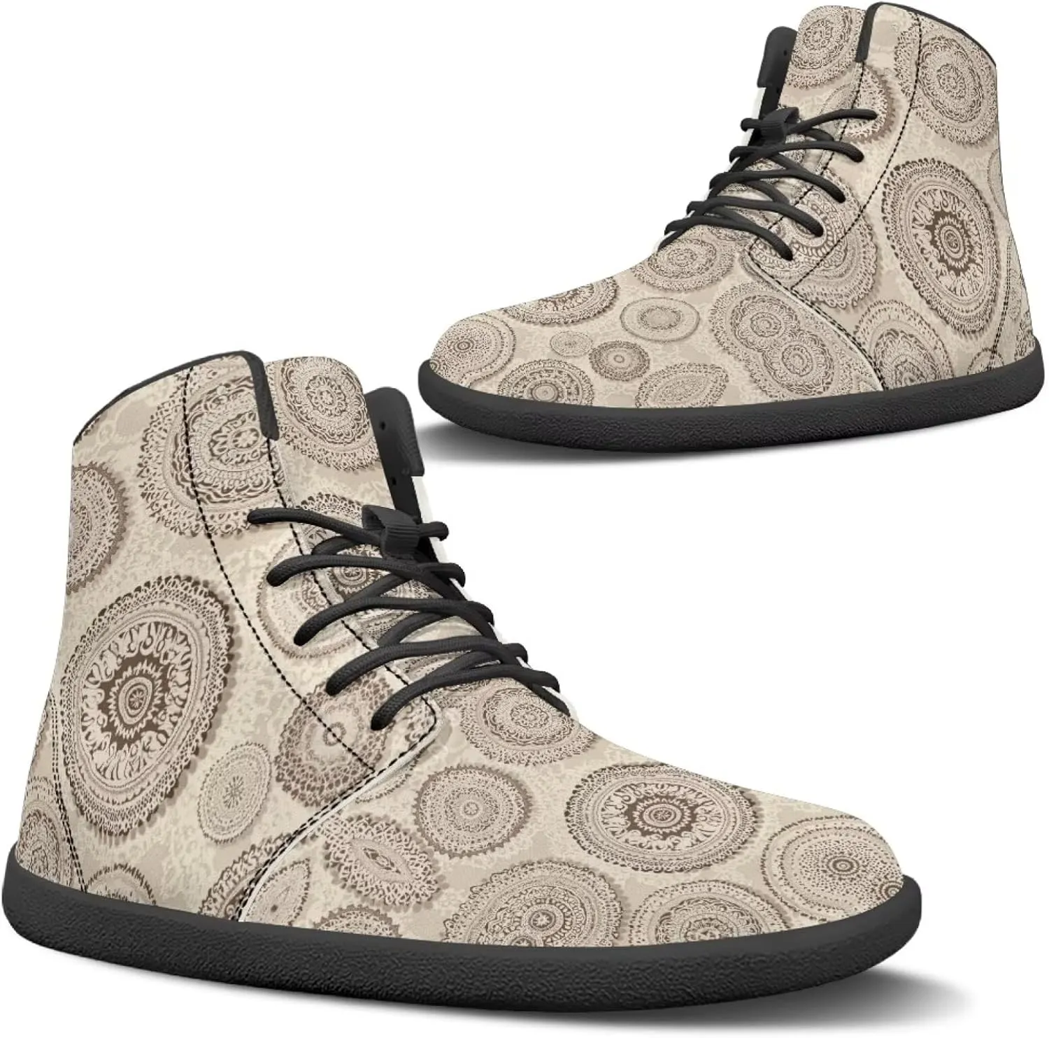 chaqlin Tropical High Top Barefoot Shoes Workout Shoes Zero Drop Walking Shoes