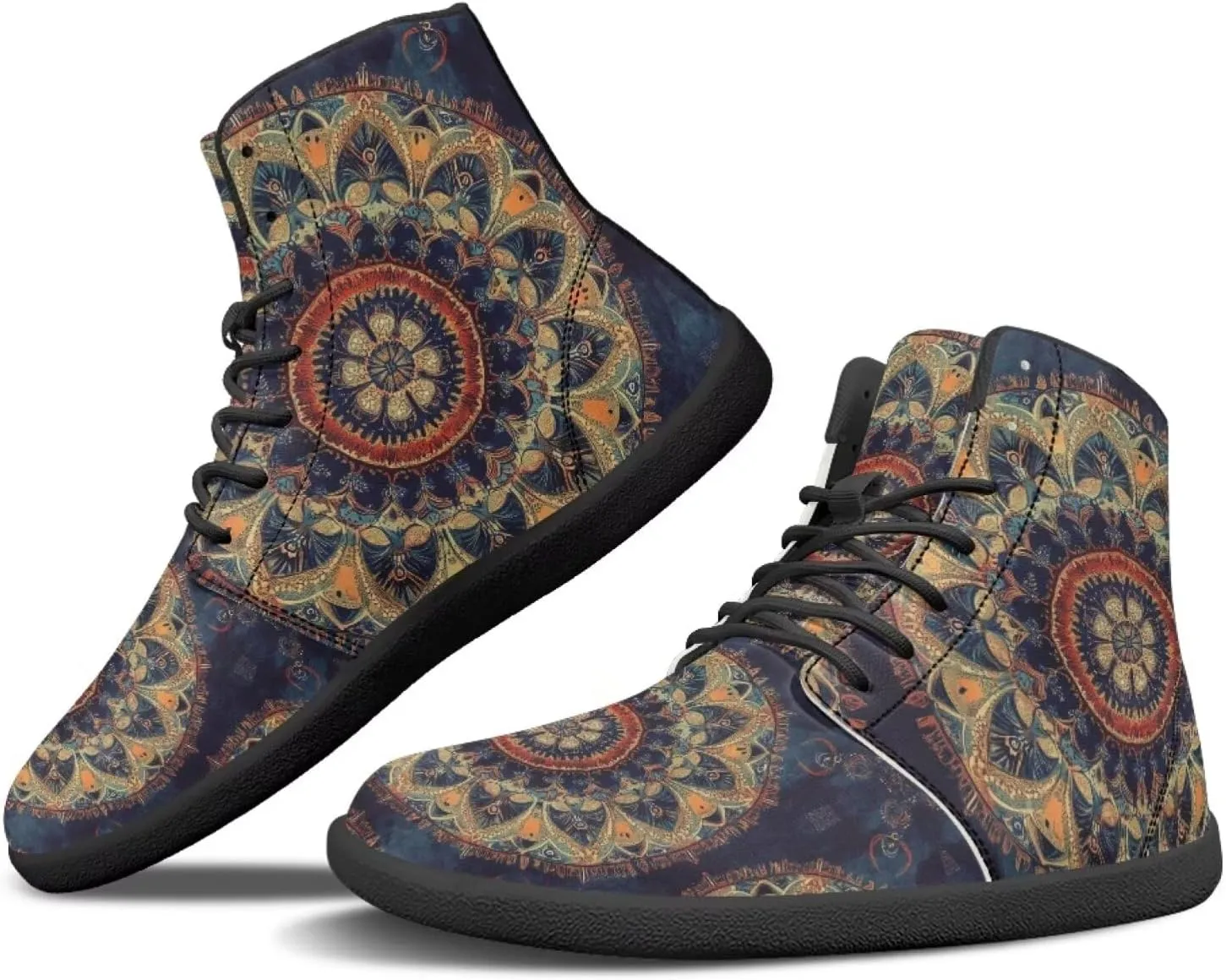 chaqlin Tropical High Top Barefoot Shoes Workout Shoes Zero Drop Walking Shoes