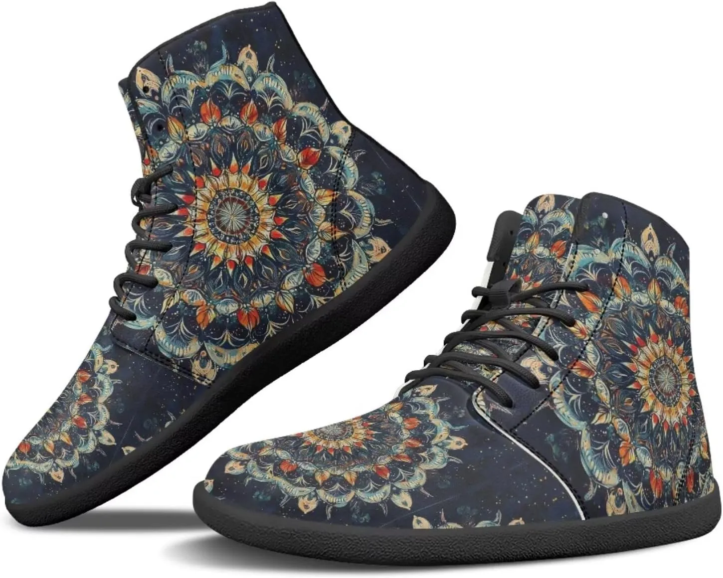 chaqlin Tropical High Top Barefoot Shoes Workout Shoes Zero Drop Walking Shoes