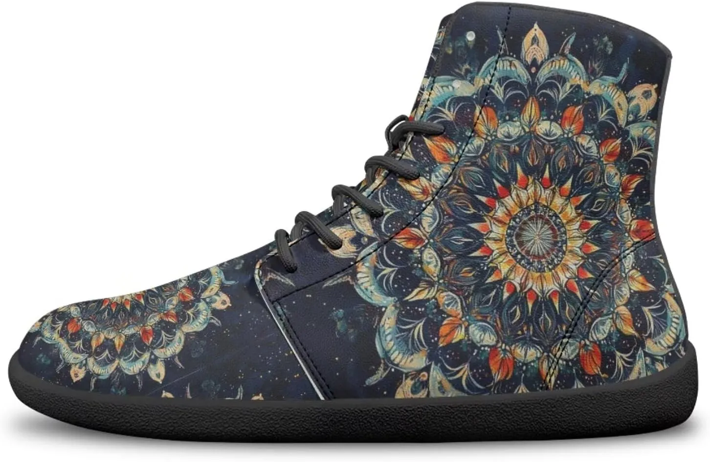 chaqlin Tropical High Top Barefoot Shoes Workout Shoes Zero Drop Walking Shoes