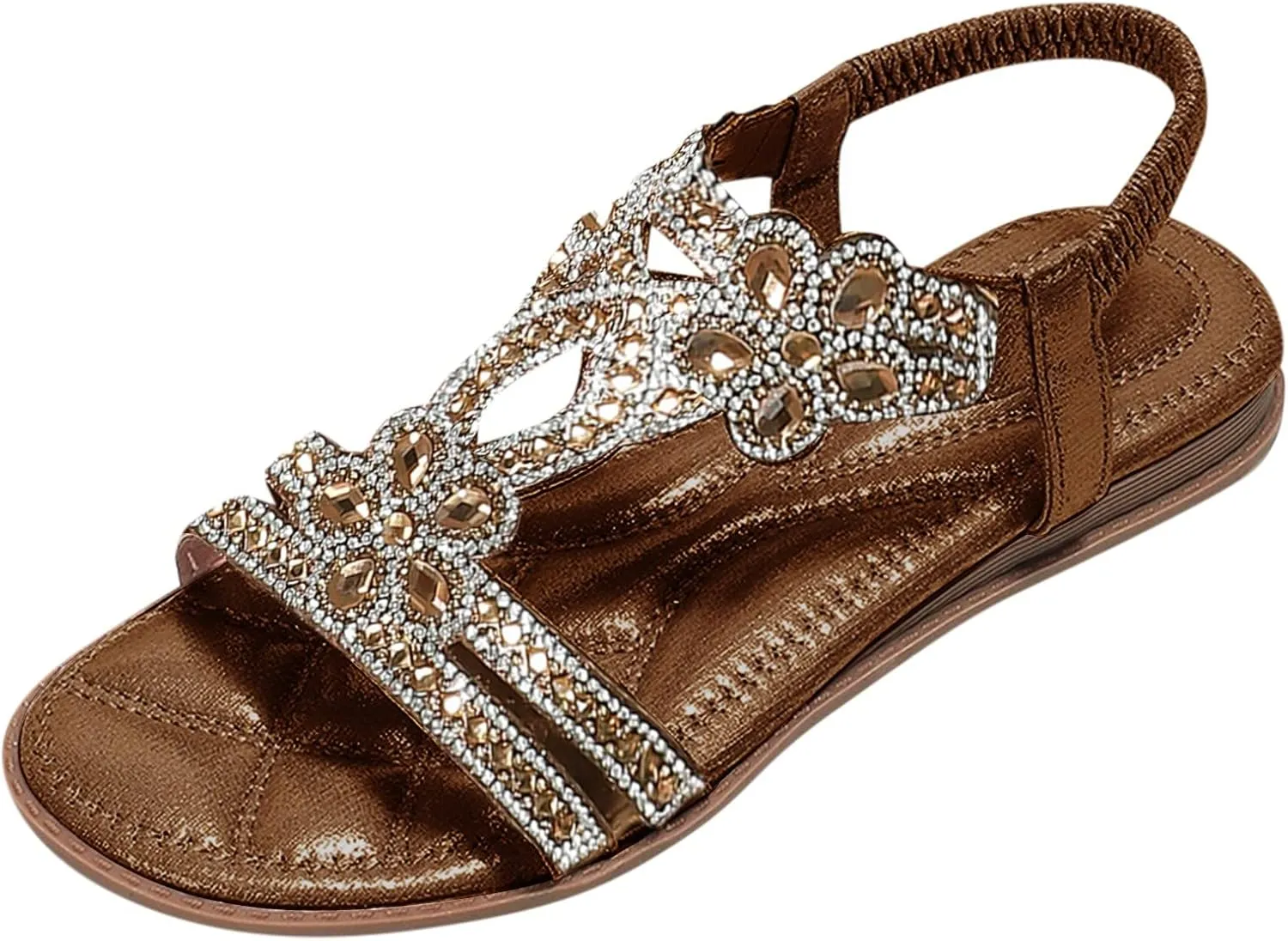 Comfortable Slip on Slide Sandals for Women Comfortable Dressy Orthopedic Shoes Leather Sandals for Women