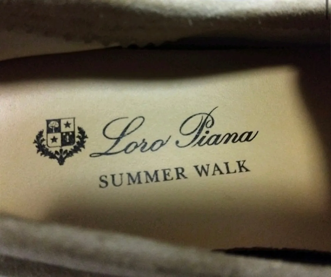 Loro Piana Summer Charms Walk Loafers, size 35,5