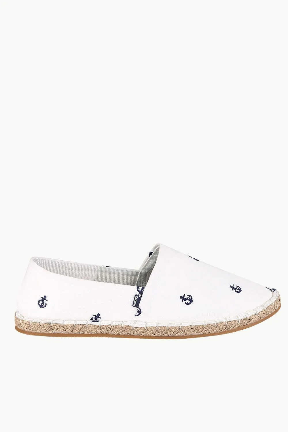Mens Beige Anchor Espadrilles