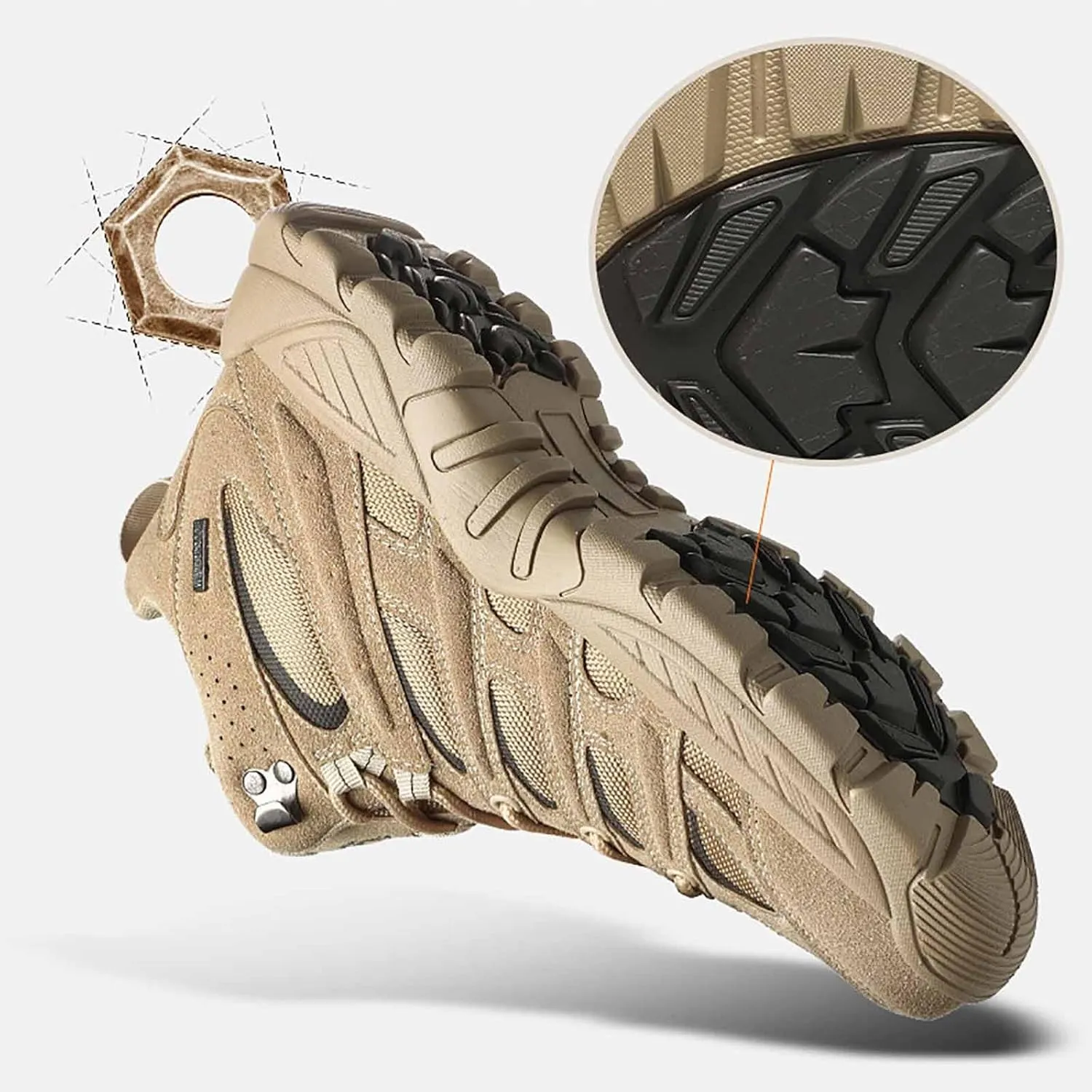 Military Tactical Boots, Motorcycle Combat Hiking Boots Military Work Boots Desert Boots Military Boots for men Breathable Military Combat Desert Boots