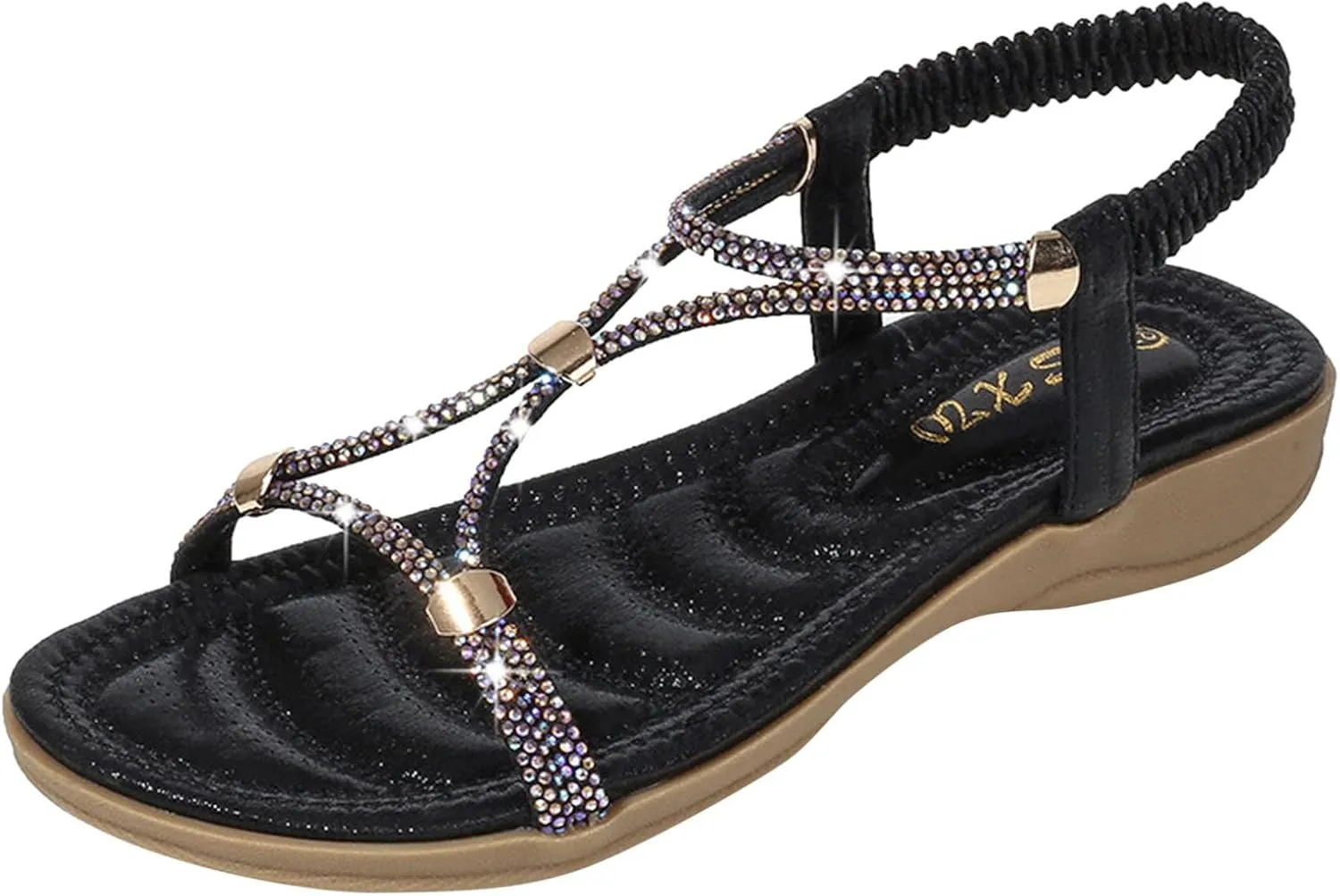 Non Slip Flat Bottom Sandals for Women Adjustable Casual Fisherman Cool Shoes Beach Non Slip Flat Sandals