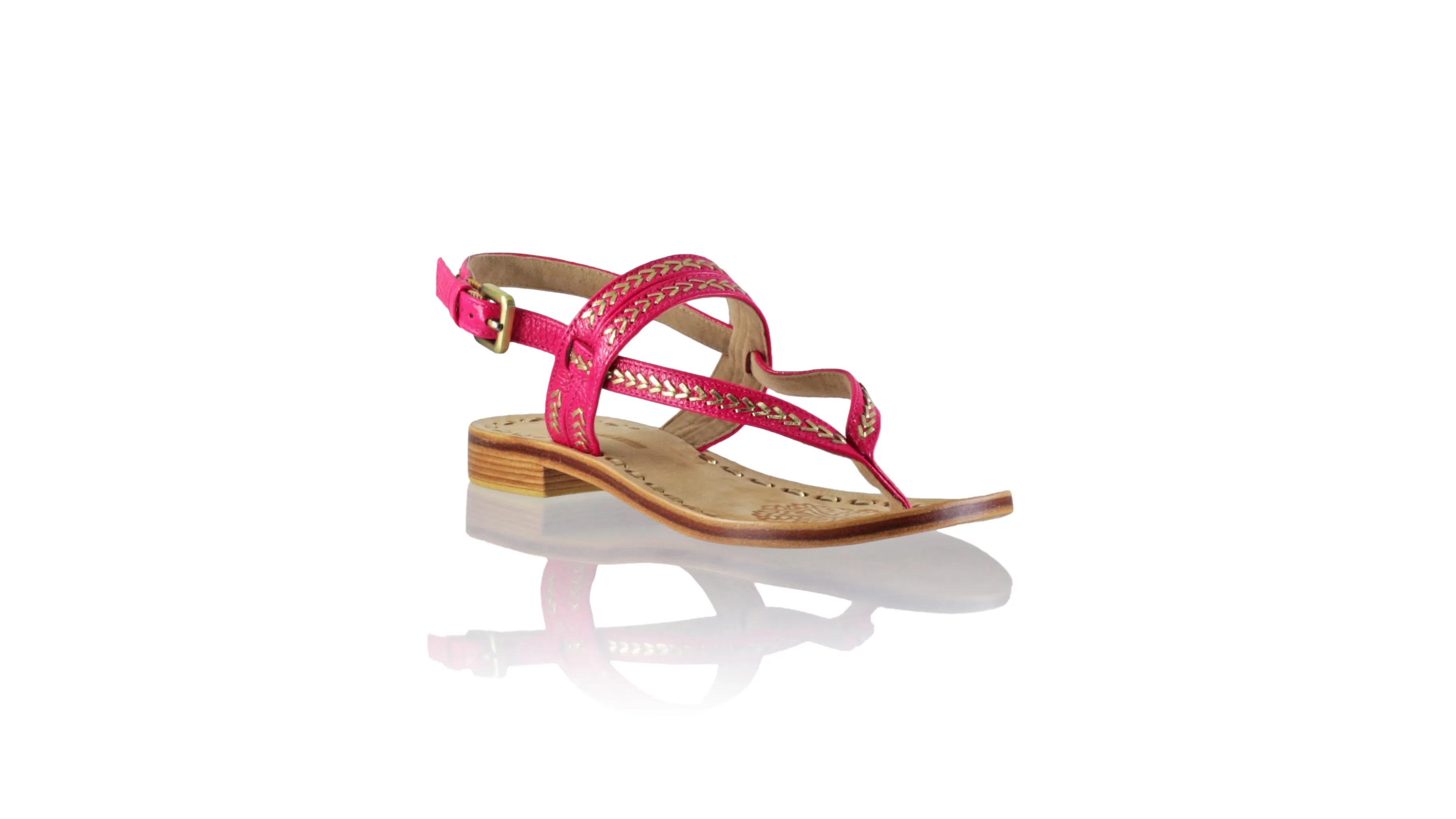 Timika 20mm Flat - Fuschia Bkk & Gold