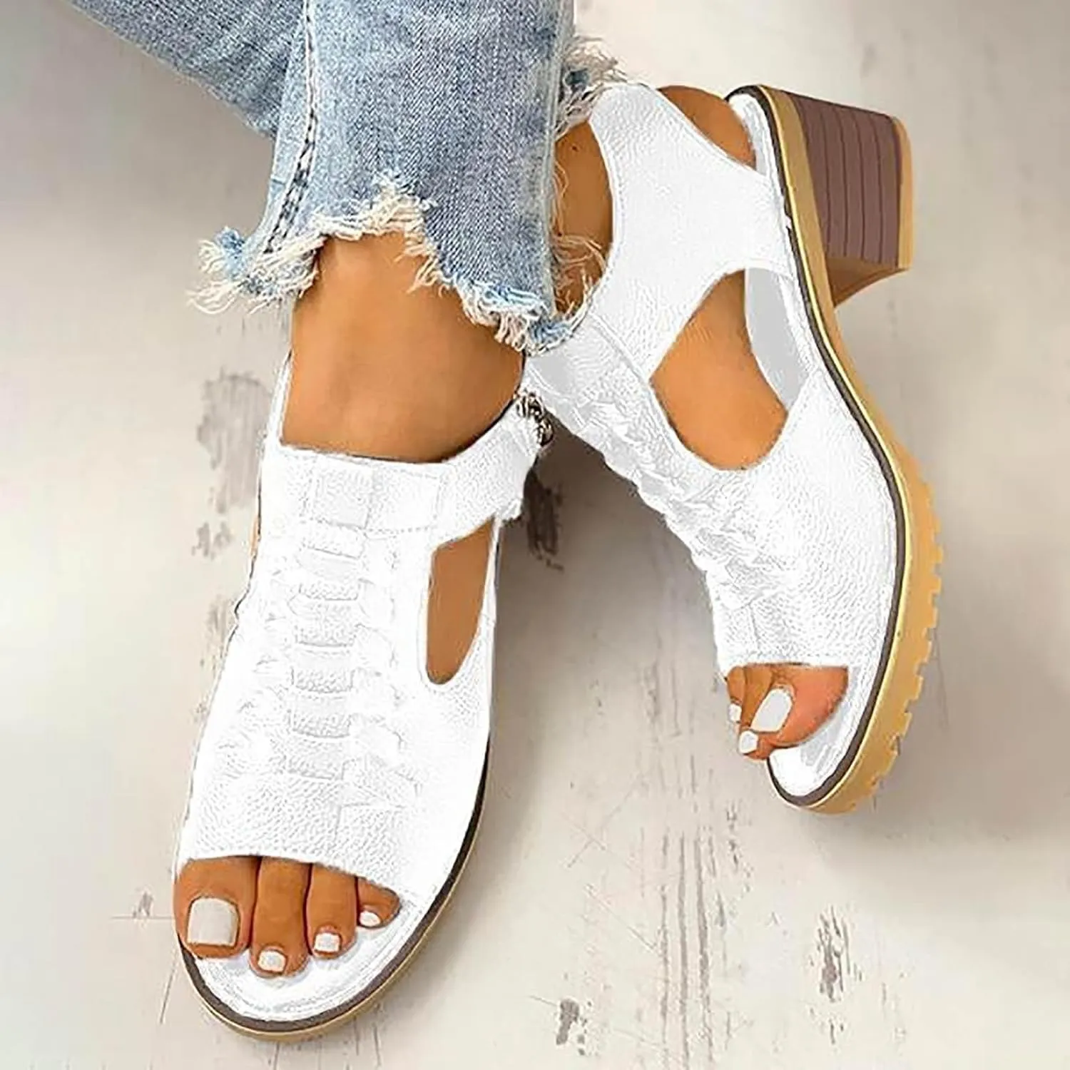 Women Toe Sandals Crystal Jelly Beach Flip Flops Female Students Korean Womens Sandals Size 8 Wide Width Wedge Heel