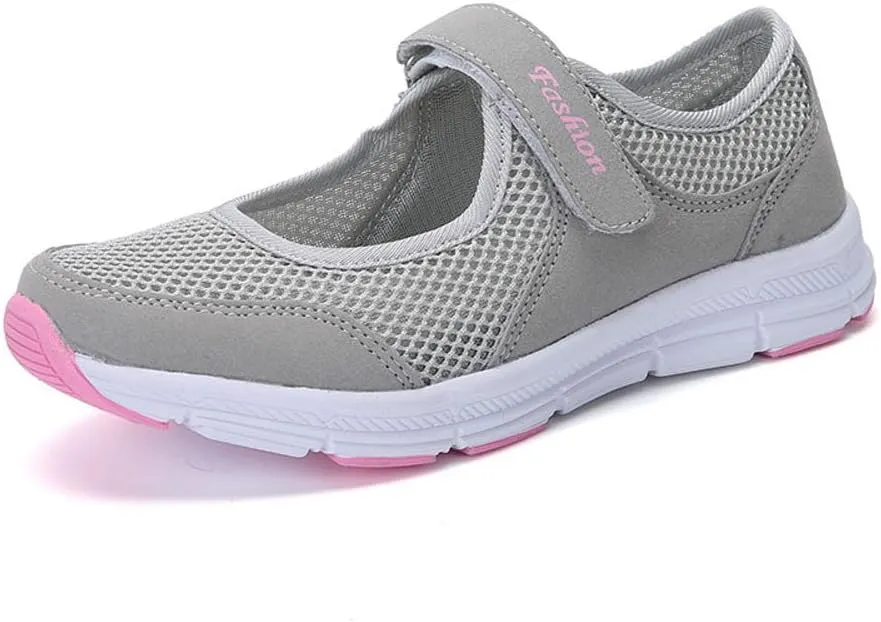 Women's Fashion Sneaker Non Slip Work Wide Comfortable Slip Resistant Work Shoes Women's Trail Running Shoes Womens Red Loafers No Lace Sneakers Women
