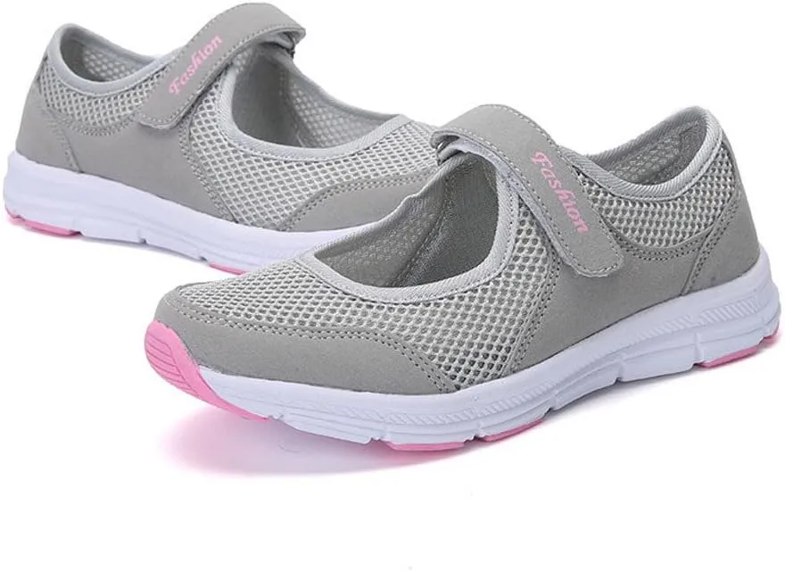 Women's Fashion Sneaker Non Slip Work Wide Comfortable Slip Resistant Work Shoes Women's Trail Running Shoes Womens Red Loafers No Lace Sneakers Women