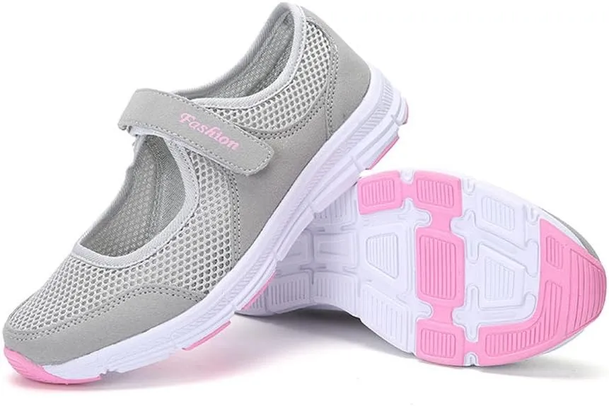 Women's Fashion Sneaker Non Slip Work Wide Comfortable Slip Resistant Work Shoes Women's Trail Running Shoes Womens Red Loafers No Lace Sneakers Women