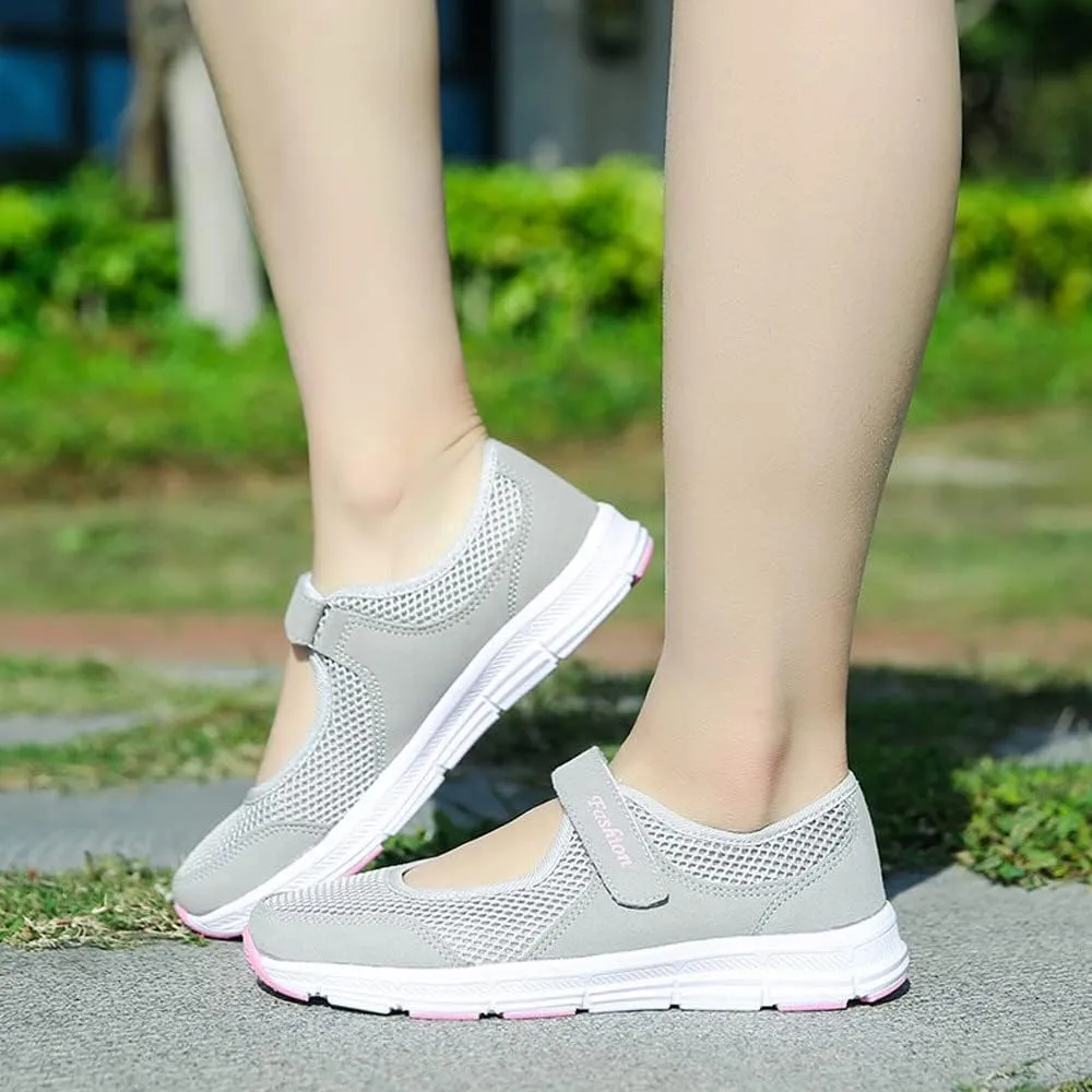 Women's Fashion Sneaker Non Slip Work Wide Comfortable Slip Resistant Work Shoes Women's Trail Running Shoes Womens Red Loafers No Lace Sneakers Women