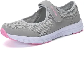 Women's Fashion Sneaker Non Slip Work Wide Comfortable Slip Resistant Work Shoes Women's Trail Running Shoes Womens Red Loafers No Lace Sneakers Women